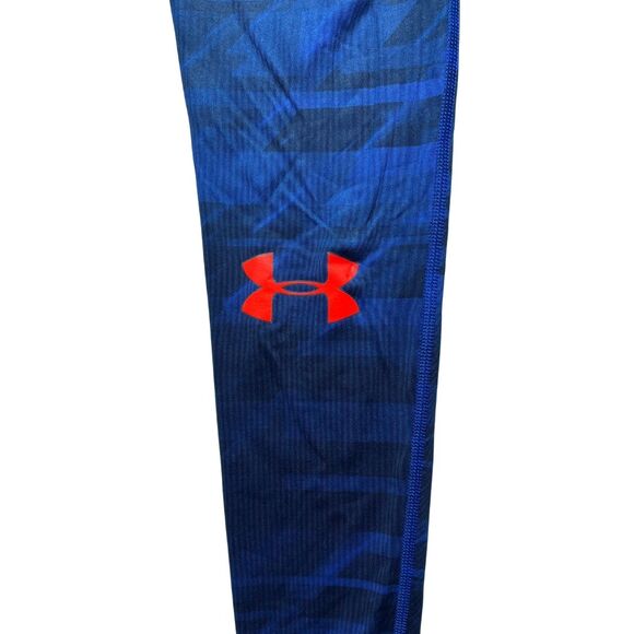 5-81 UNDER ARMOUR Men's Compression Pants Striped Blue Small - Picture 3 of 6